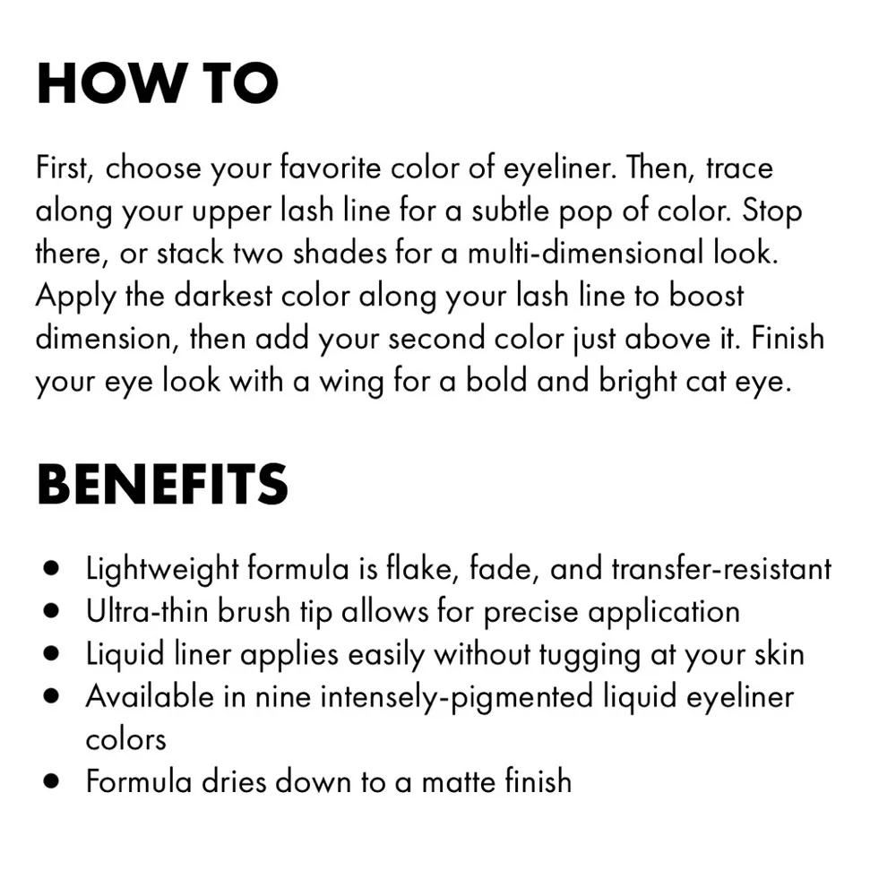 NWT NYX Vivid Brights Matte Liquid Eyeliner- Lilac Link